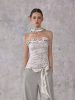 Lace Halter Bandeau Top