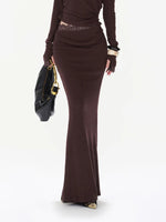 Purple Lace Ruched Top & Skirt Set