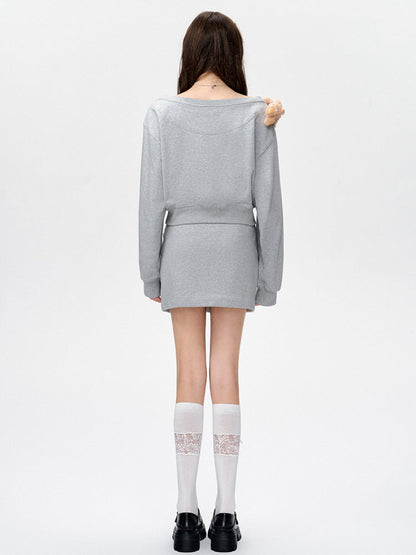 Side Slit A-Line Skirt