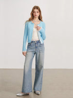 Crystal & Pearl Embellished Jeans