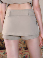 Belted A Line Skort