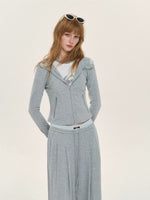 Colorblock Hoodies & Pants Set