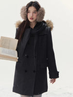 Peter Pan Collar Double-Breasted Coat