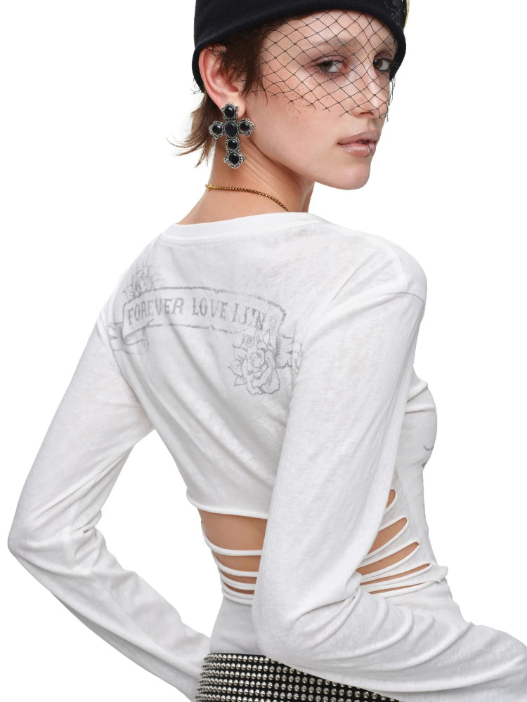Tattoo Cutout Midi Dress
