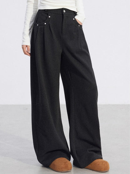 Wool Wide-Leg Pants