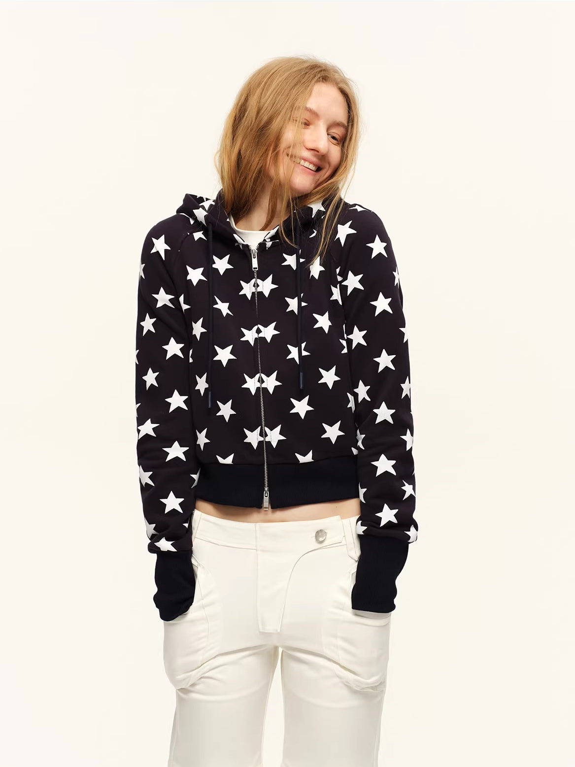 Star Print Hoodie Set