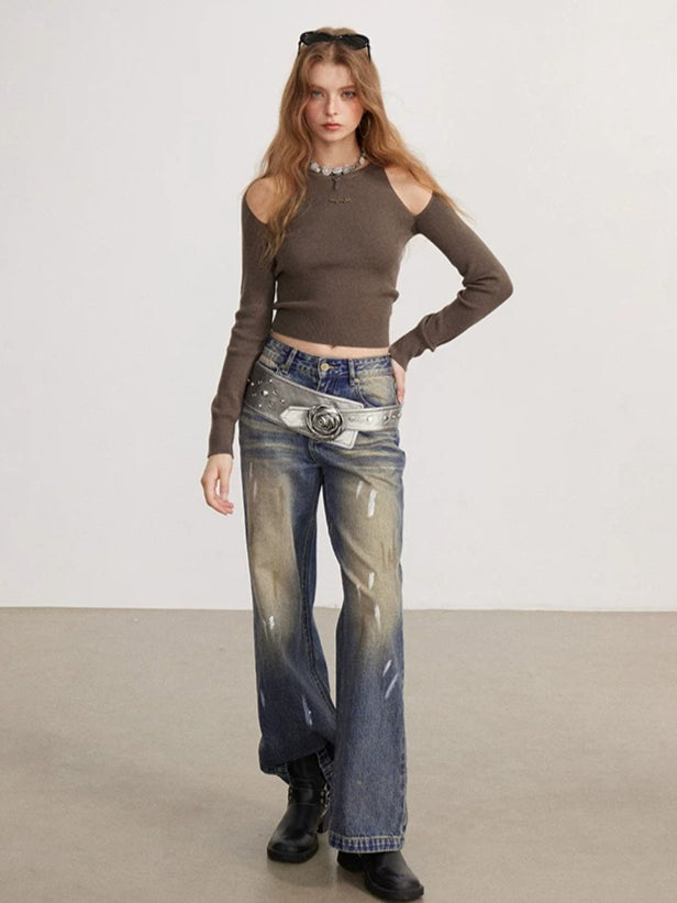 Ink Wash Denim Pants