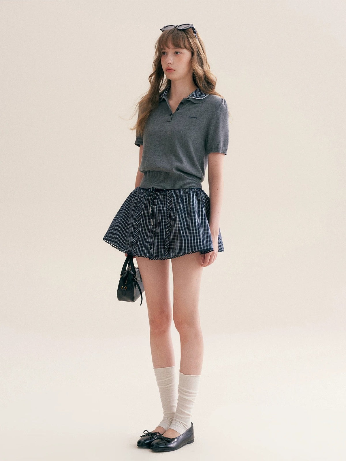 Wool Polo Knit Set