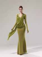 Draped Knit Mesh Set