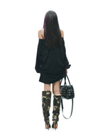 Punk Graffiti Off-Shoulder Tee