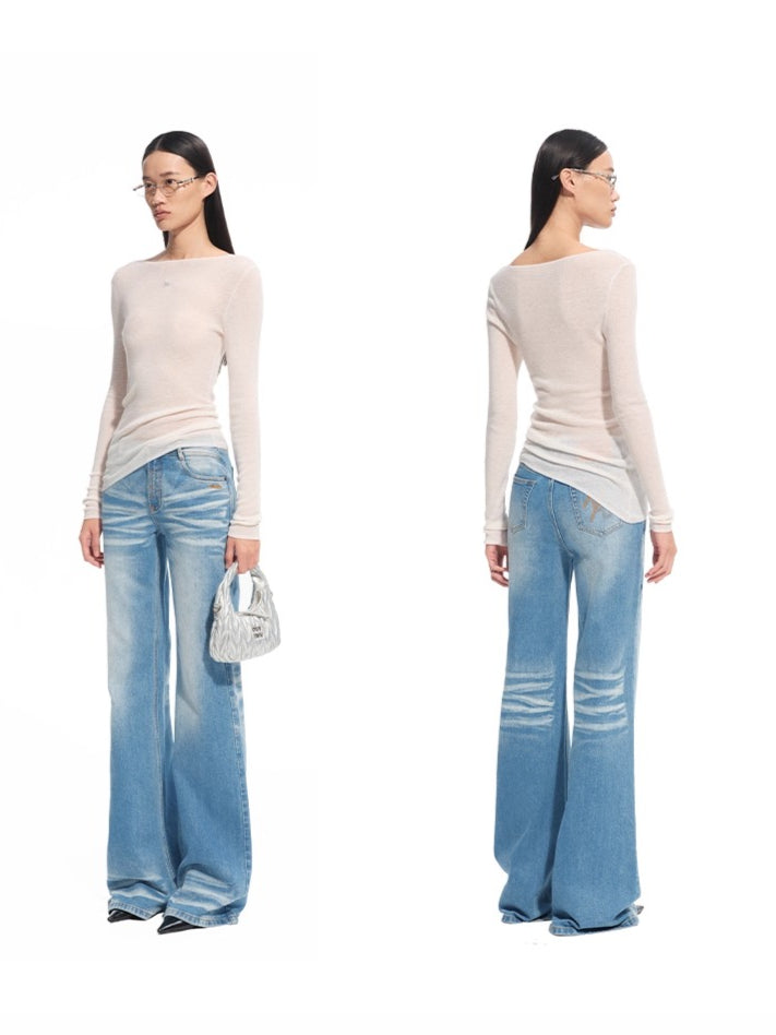 Megan Wool Turtleneck Blouse