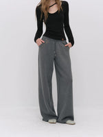 Rivet Straight Drawstring Pants