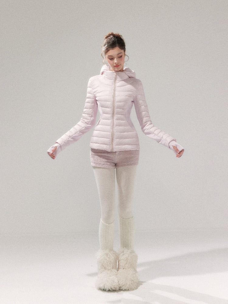 Detachable Hood Down Puffer Jacket