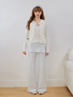 Flower Lace Knit Cardigan Sweater