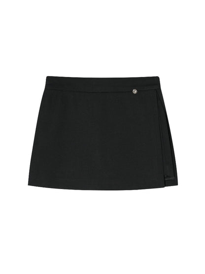 Side Slit A-line Skort