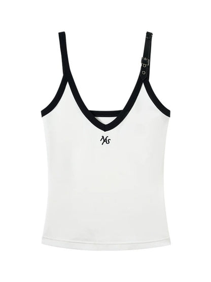 Mona Belted V-Neck Vest