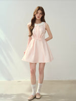 Pink & Blue Pearl Holiday Dress