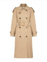 Epaulet Double-Breasted Trench