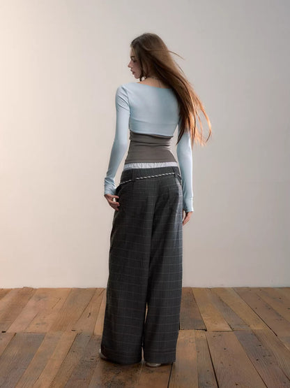 Bandeau Faux Two-Piece Top