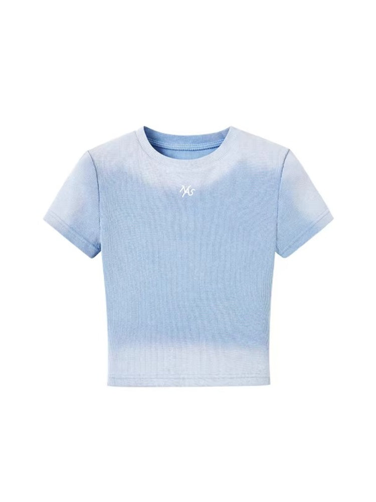 Equestrian Badge Washed Ribbed Tee