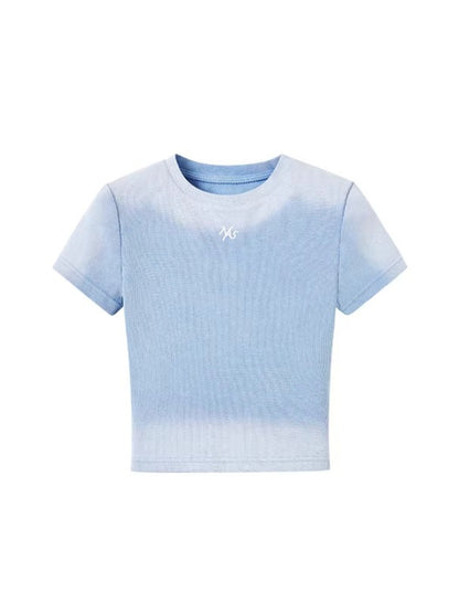 Equestrian Badge Washed Ribbed Tee