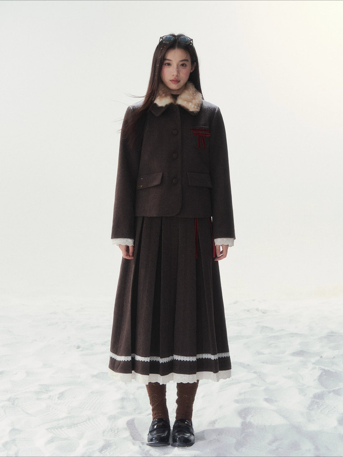 Bambi Wool Tweed Set