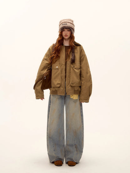 Corduroy Patchwork Barn Jacket