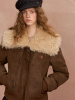 Faux Leather Sailor Puffer