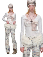 Lace Layered Tulle Mini Skirt