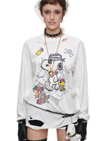 Distressed Snoopy Tee