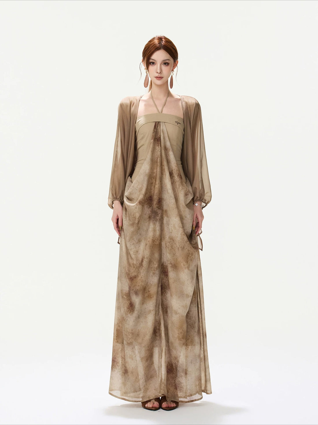 Sheer Wrap Chiffon Shirt