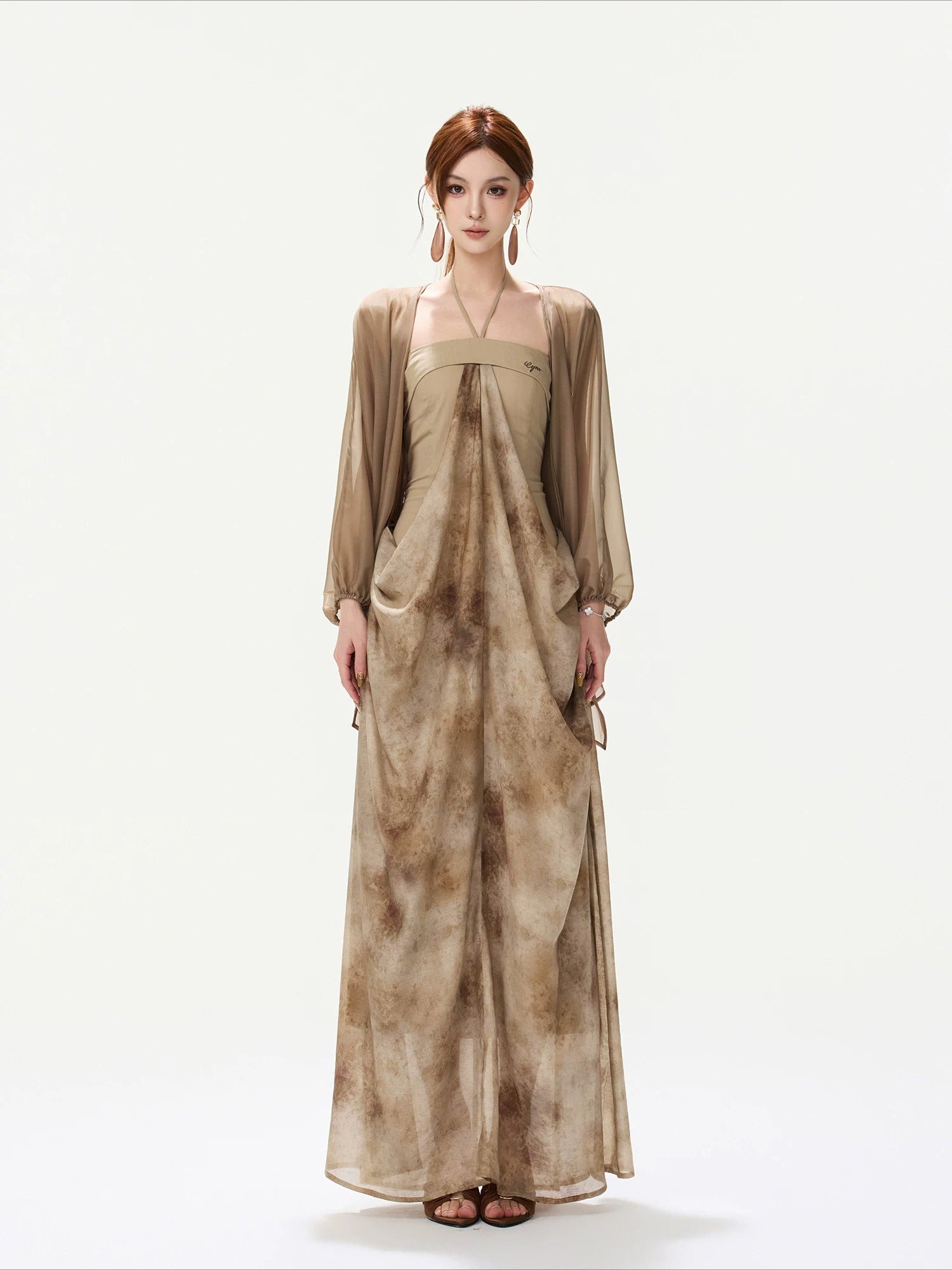 Sheer Wrap Chiffon Shirt