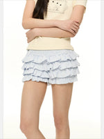 Layered A-Line Skirt Shorts