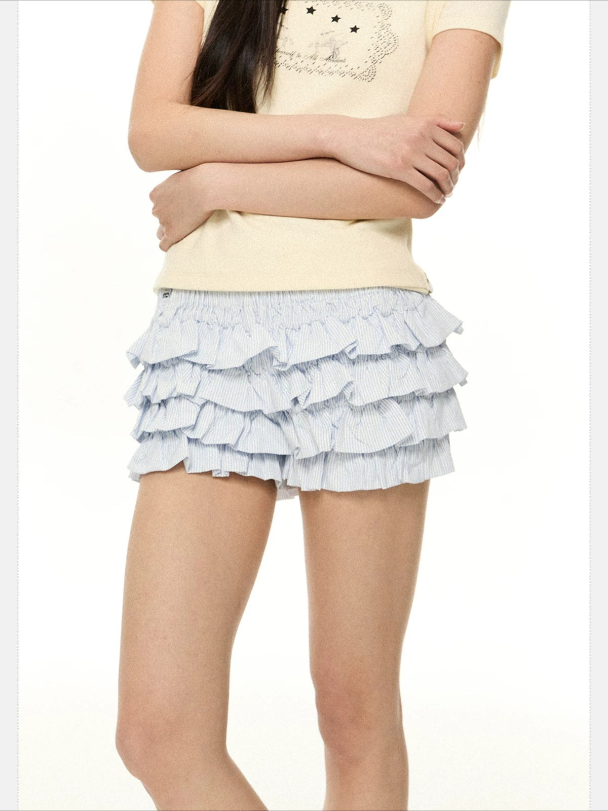 Layered A-Line Skirt Shorts