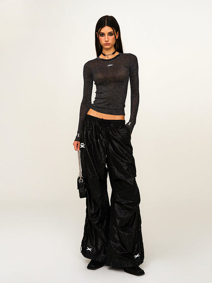 Waist-Cinching Slim Fit Thin Long - Sleeve Tunic