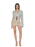 Lace-Up Halter Bodycon Dress
