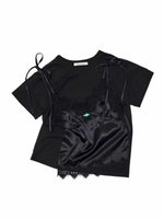 Satin Lace T-shirt