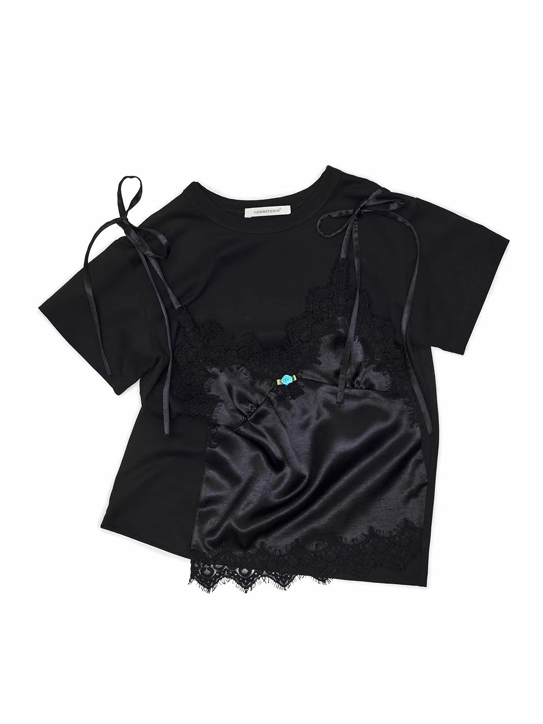Satin Lace T-shirt