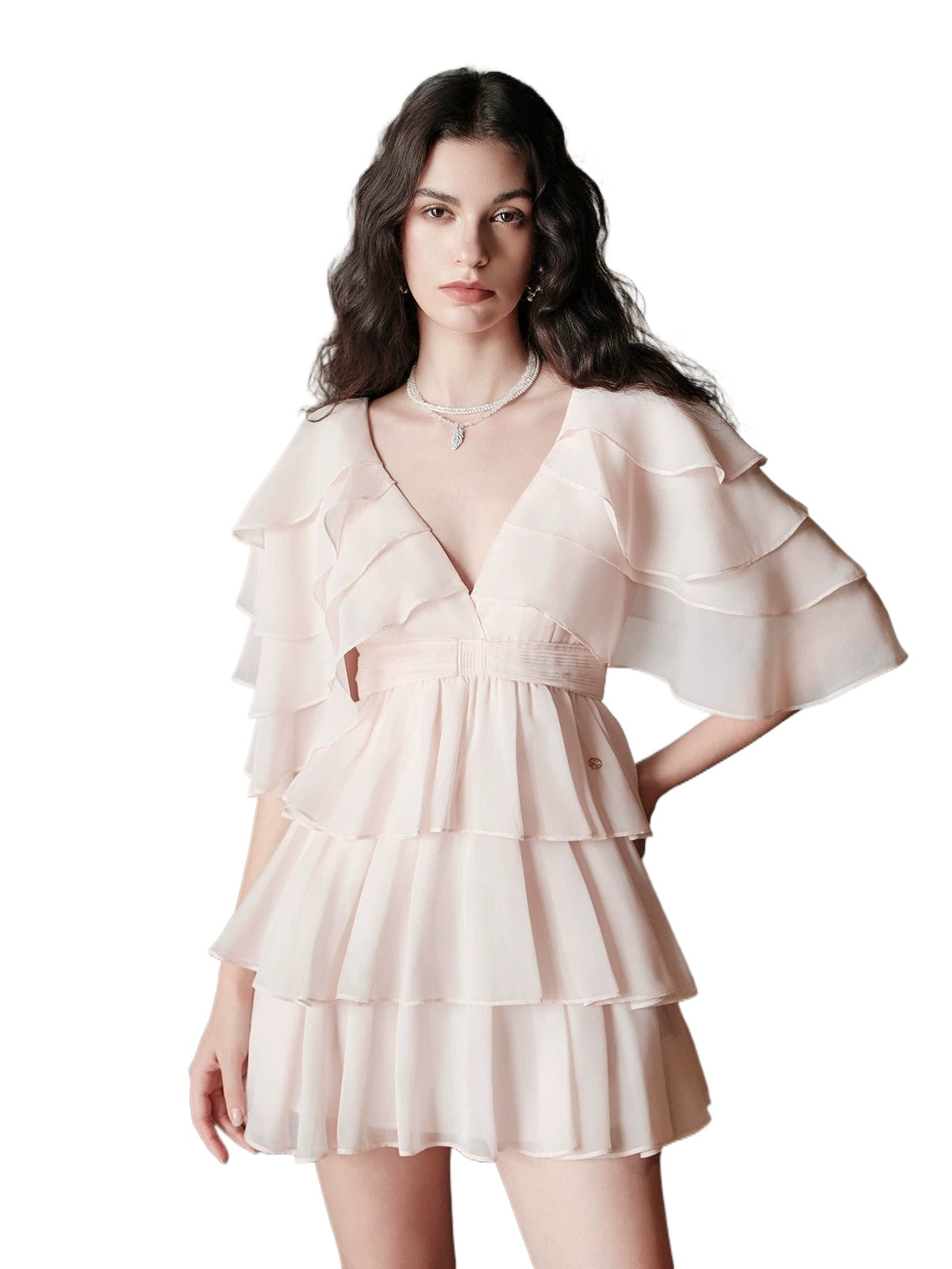 Levette Layered Chiffon Dress