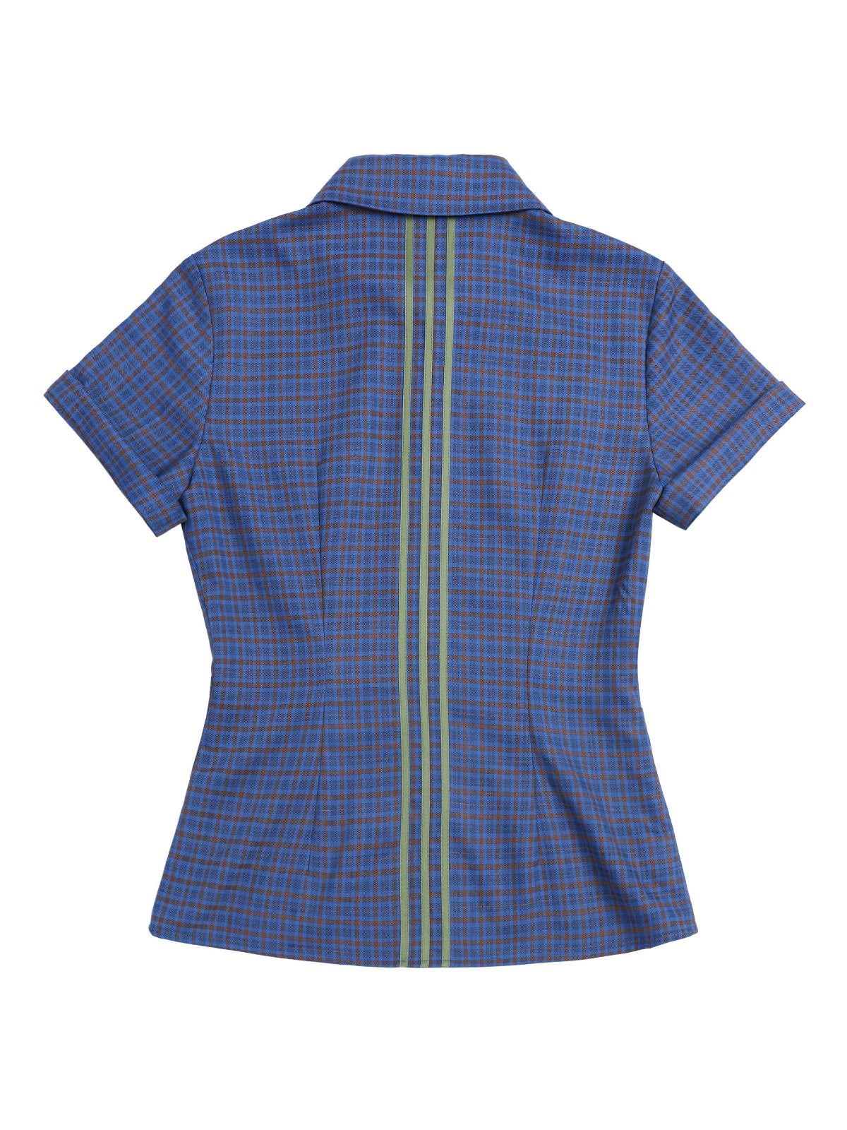 Vintage Plaid Polo Short Shirt