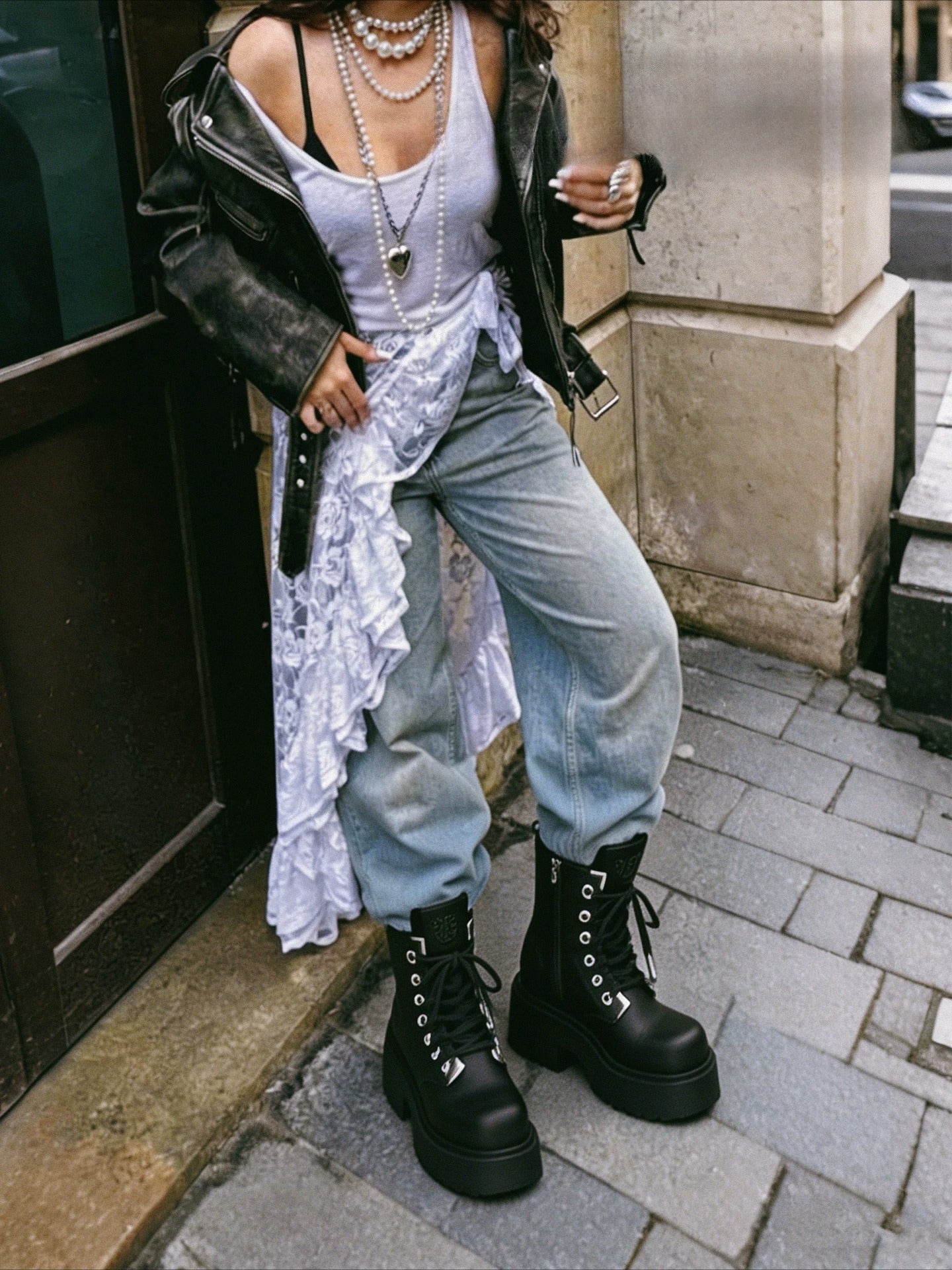 Black Platform Boots