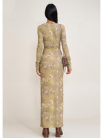 Vintage Hurricane Silk Fade Body Dress Hurricane Camouflage