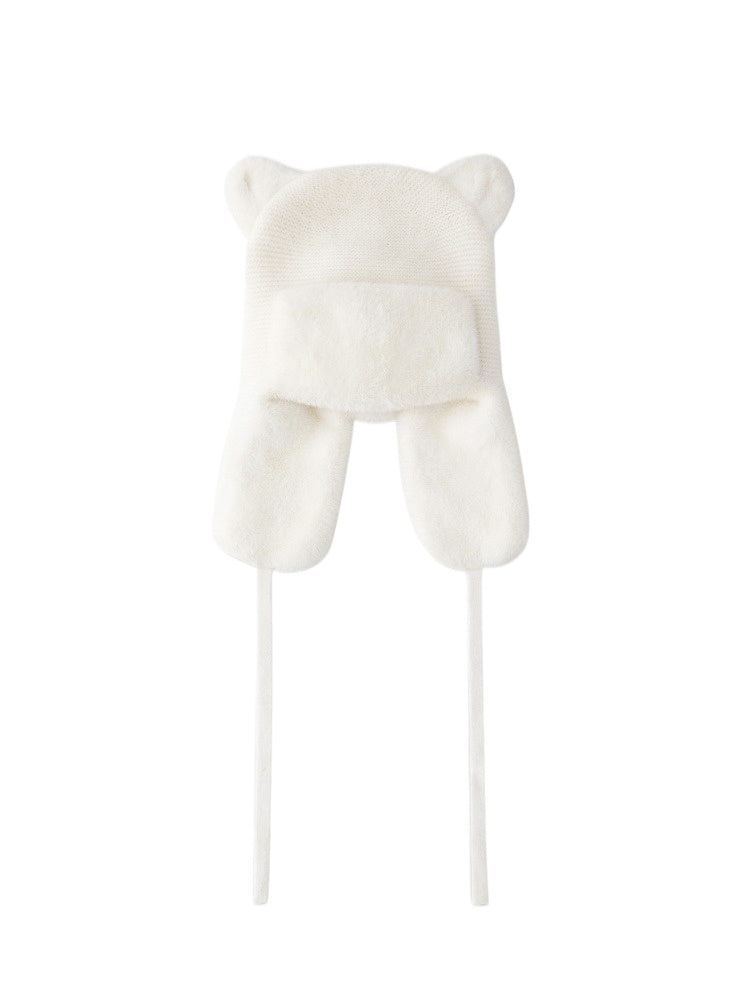 "My Little Bear" Rabbit Hair Hat