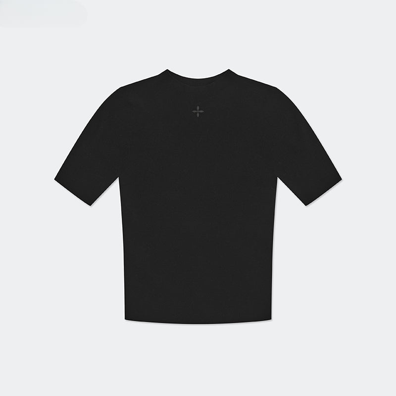 Hug High Neck Seamless T-Shirt