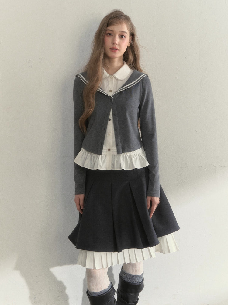 Sailor Two-Piece Knit Tee