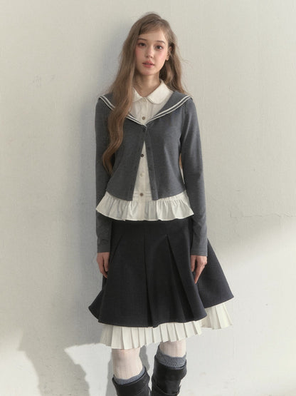 Sailor Two-Piece Knit Tee