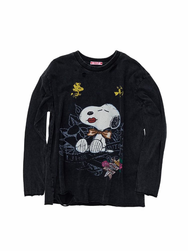 Distressed Snoopy Tee