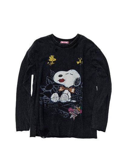 Distressed Snoopy Tee