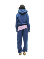 Distressed Print Hoodie Pants Set