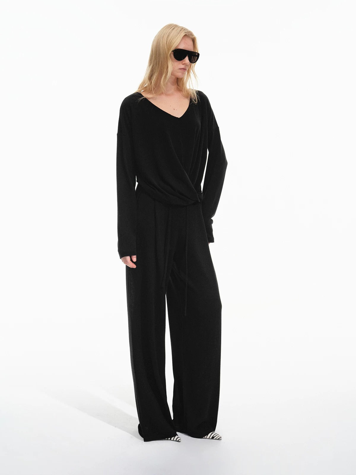 Twist Top &amp; Lounge Pants Set